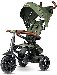 Tricicleta copii QPlay Rito Deluxe Olive Green