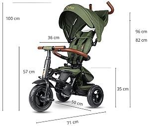 Tricicleta copii QPlay Rito Deluxe Olive Green