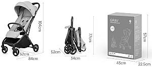 Carucior de plimbare QPlay Grav Black