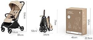 Carucior de plimbare QPlay Grav Beige