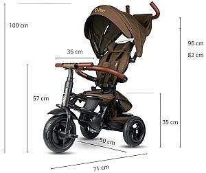 Tricicleta copii QPlay Rito Deluxe Brown