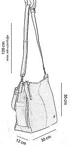 Geanta femei CCS 17425 Green