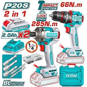 Set de scule electrice Total TCKLI20277