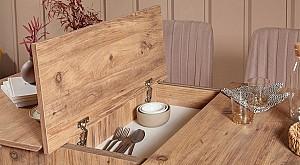 Set de masa si scaune Trendy Vina 0900 Pinul Atlantic (Maro)/Piatra