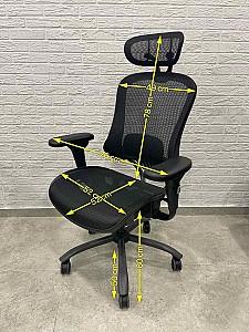 Fotoliu de birou ART Avangard-2D Negru