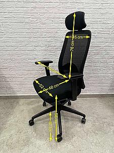 Fotoliu de birou ARO Carot-E HB Black