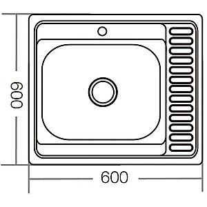 Chiuveta de bucatarie MIXXUS Z6060L-08-180E