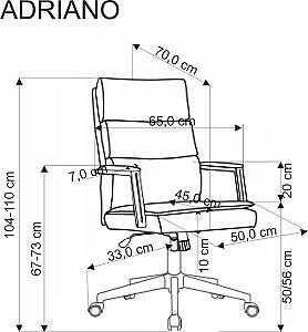Fotoliu de birou Halmar Adriano Grey