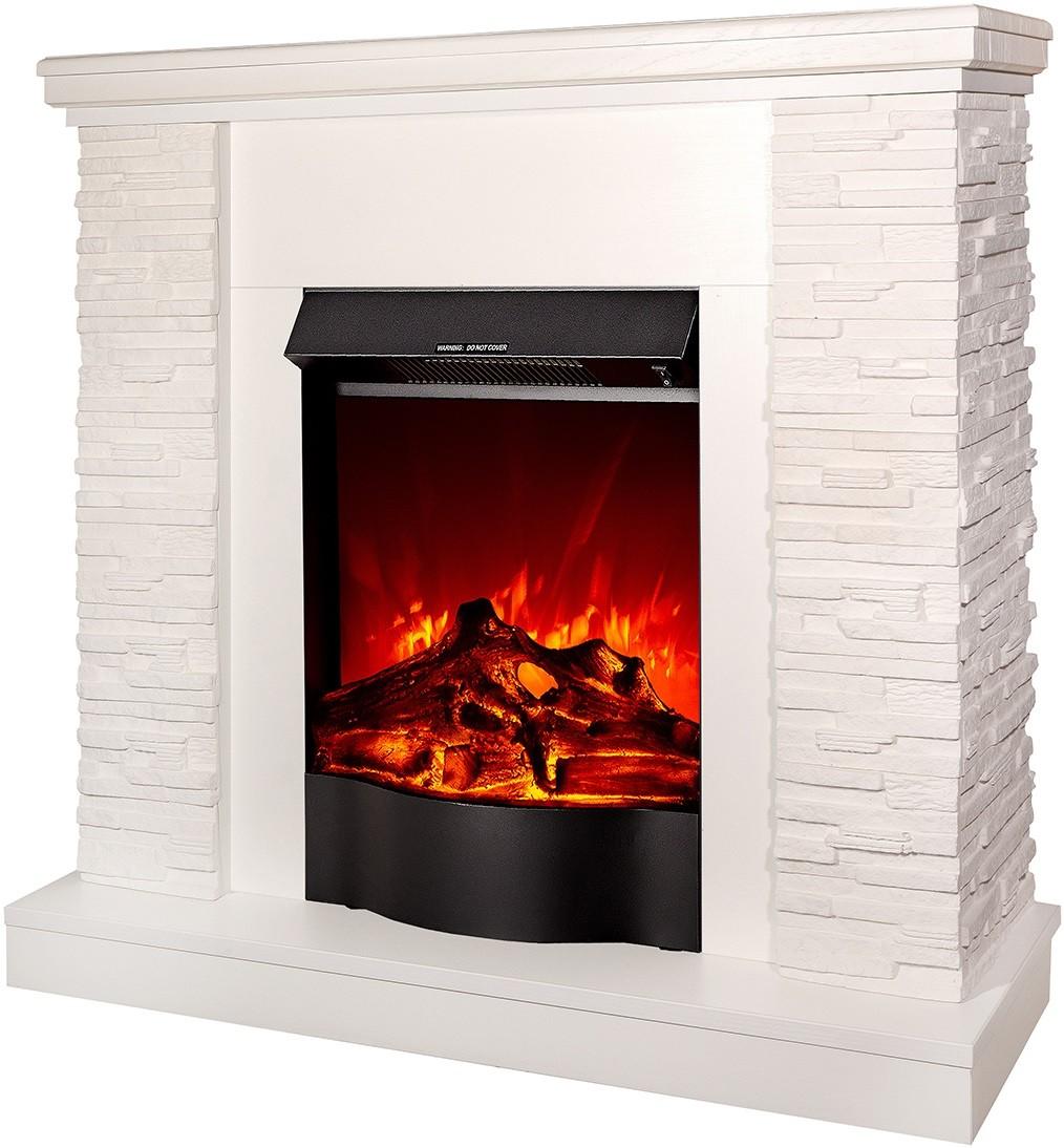 Semineu electric ArtFlame Rock Ivory & Corsica