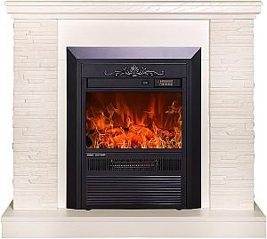 Semineu electric ArtFlame Rock Ivory & Cristina