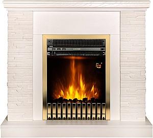 Semineu electric ArtFlame Rock Ivory & Gala Gold