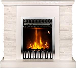 Semineu electric ArtFlame Rock Ivory & Gala Silver