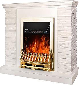 Semineu electric ArtFlame Rock Ivory & Galileo Gold