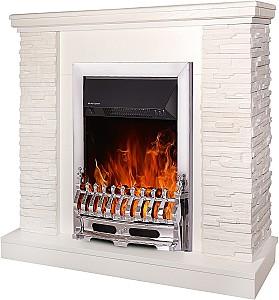 Semineu electric ArtFlame Rock Ivory & Galileo Silver