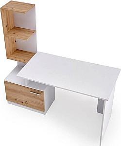 Masa de birou Halmar Miso Alb / Stejar Artisan