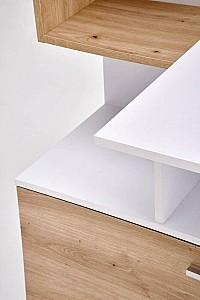 Masa de birou Halmar Miso Alb / Stejar Artisan