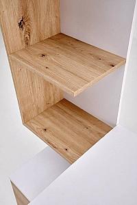 Masa de birou Halmar Miso Alb / Stejar Artisan