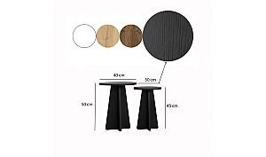 Masuta de cafea, reviste Trendy Ciuperca Negru