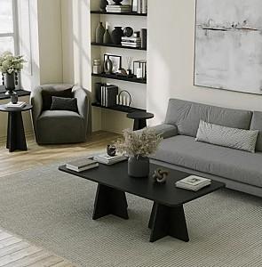 Masuta de cafea, reviste Trendy Ciuperca Negru