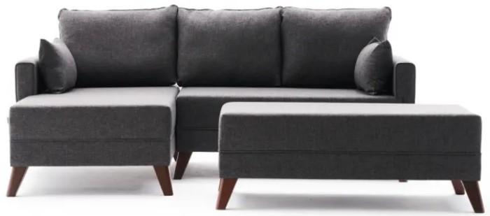 Canapea coltar Trendy Bella Mini Stanga Antracit (Gri)