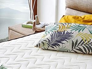 Saltea Trendy Visco Exclusive 90x200 Alb/Maro