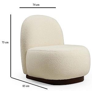 Fotoliu Trendy Tina Alb