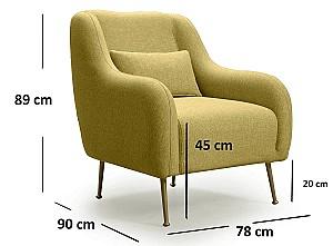 Fotoliu Trendy Sevilla Galben