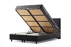 Pat Trendy Set Vitalia 90x190 Antracit (Gri) (Cu saltea)