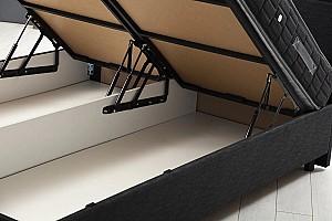 Pat Trendy Set Vitalia 90x190 Antracit (Gri) (Cu saltea)