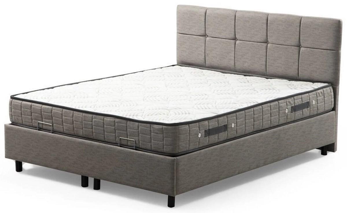 Pat Trendy Set Vitalia 90x190 Gri deschis (Cu saltea)