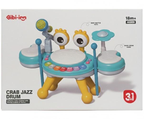 Jucarie muzicala New World Crab Blue 6233