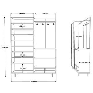 Antreu Trendy OS1-SY Stejar (Bej)/Verde