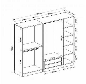Dulap Trendy Kale 190 Alb v2