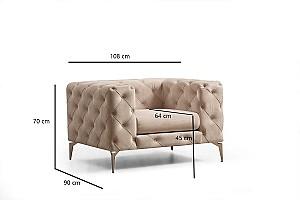 Fotoliu Trendy Como Ecru (Bej)