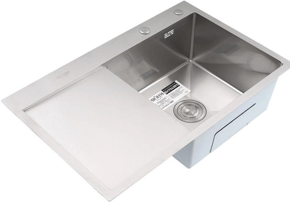 Chiuveta de bucatarie Bohm SUS304 78x49R-21.5 SATIN