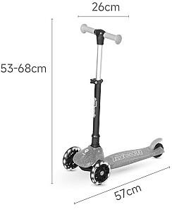 Trotineta QPlay Sparkling Nude Pink