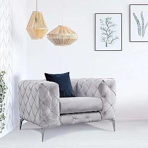 Fotoliu Trendy Como Gri deschis