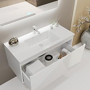 Dulap sub lavoar Bayro Sensi Alb