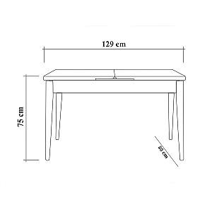 Set de masa si scaune Trendy Vina 1070 3 Pinul Atlantic (Maro)/Verde