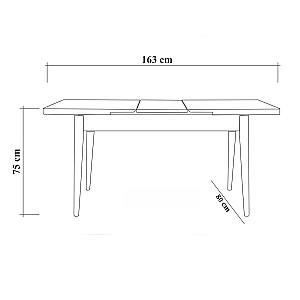 Set de masa si scaune Trendy Vina 1070 3 Pinul Atlantic (Maro)/Verde