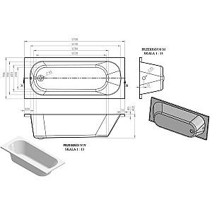 Cadă de baie Bonito Home Salsa 170x70 Acril