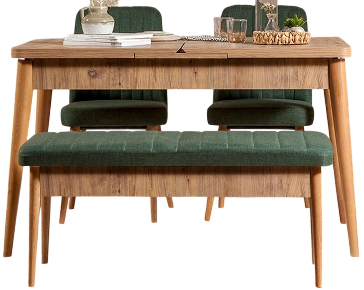 Set de masa si scaune Trendy Vina 1070 Pinul Atlantic (Maro)/Verde