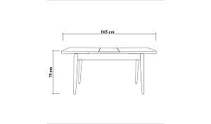 Set de masa si scaune Trendy Vina 1070 Pinul Atlantic (Maro)/Verde