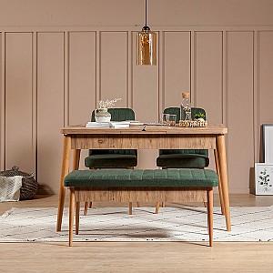 Set de masa si scaune Trendy Vina 1070 Pinul Atlantic (Maro)/Verde