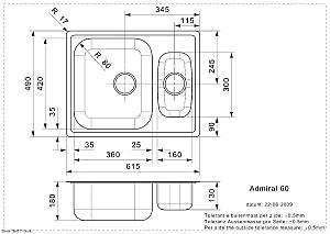 Chiuveta de bucatarie Reginox Admiral 60 (L)