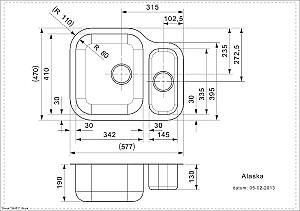 Chiuveta de bucatarie Reginox Alaska (U) L