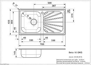 Chiuveta de bucatarie Reginox Beta 10 (R)