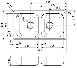Chiuveta de bucatarie Reginox Beta 20 BAP KGOKG