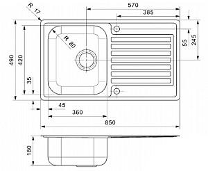 Chiuveta de bucatarie Reginox Centurio 10 (L) Right
