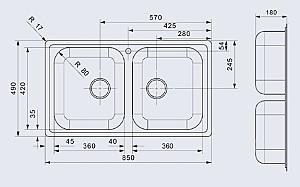 Chiuveta de bucatarie Reginox Centurio L20